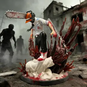 Chain Saw Man Electric Demon Form Anime Figure Model 25cm Collectible Gift Detailed Action Figure Action Pose Desk Decor Stress Relief Toy Halloween Birthday Limited Edition