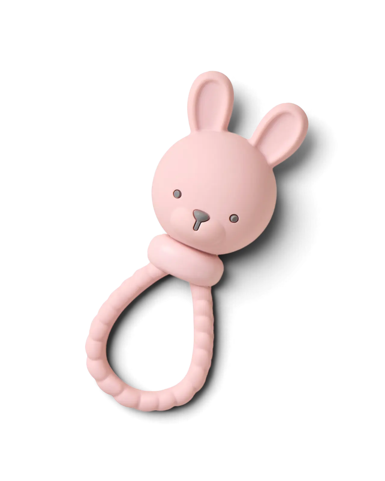 Itzy Ritzy Sweetie Rattle™ Soft Silicone Soother - BPA-Free Hand Teether, Flexible Sensory Teething Relief for Babies, Hand Wash & Surface Clean Only, Baby Gift Option