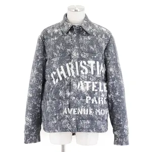 Pre-owned Dior Cotton Small Leather Goods Quilted Padded Jacket, Cotton, L, Italy