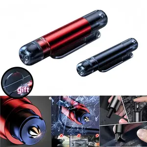 Car Safety Hammer 2-in-1 Emergency Escape Tool Window Breaker Seat Belt Cutter Mini Portable Rescue Device for Vehicle Survival