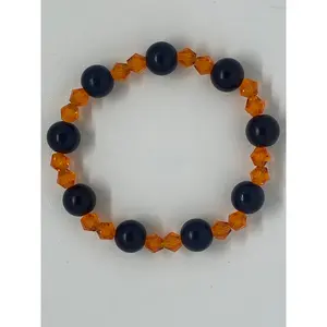 Orange and black bracelet