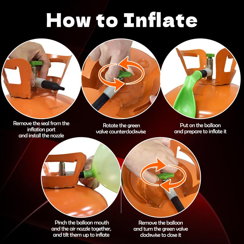 Helium Tank for Balloons At Home 13L Helium Tank,50 Pcs 12-lnch Black&Gold Latex Balloons, 15 Foil Balloons, 1 Happy Birthday5.9X3.6Ft Backdrop,8 Accessory Tools