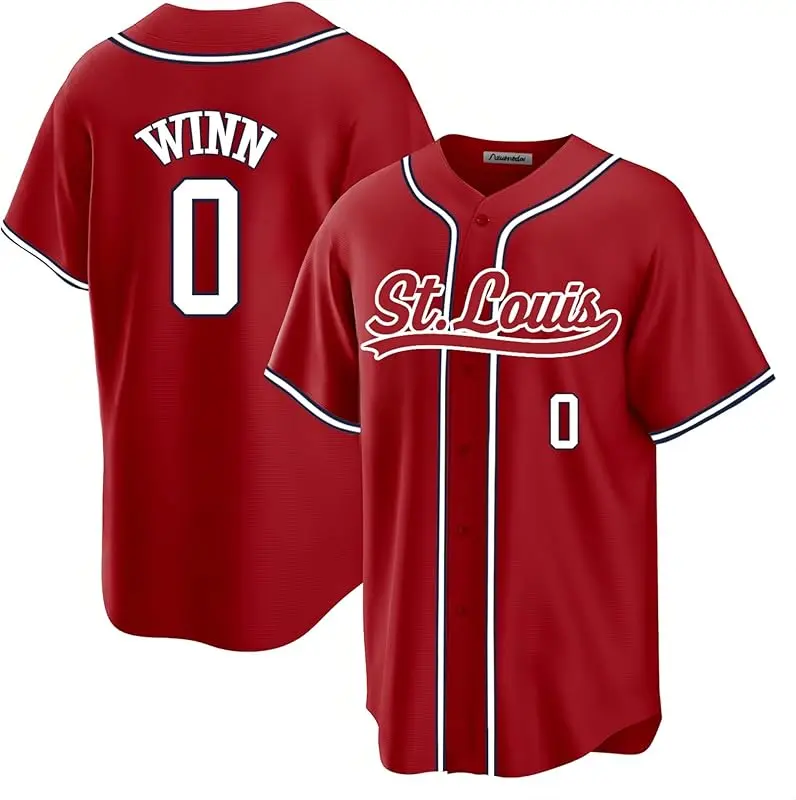 Mens St. Louis Baseball Stitched T-Shirt for Sports Fan