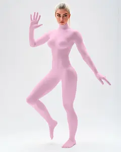 Second Skin Catsuit - Light Pink