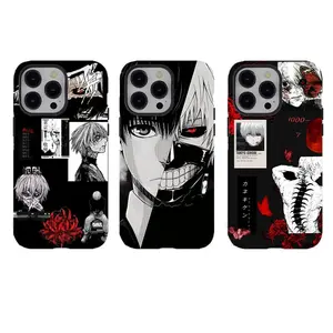 Tokyo Ghoul Kaneki Ken Phone Case 3-Pack | Anime Aesthetic Shockproof Cover for iPhone 16 15 14 13 12 11 17Pro Max,for Samsung S25 S24 S23 S22 Ultra,Gifts For Fans Men Women, Phone Accessories
