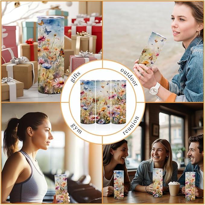 Horror Icons Thermal Tumbler Featuring Jason Freddy Michael Myers Pennywise Chucky Pinhead Ghostface 20oz Stainless Steel Cup for All Drinks