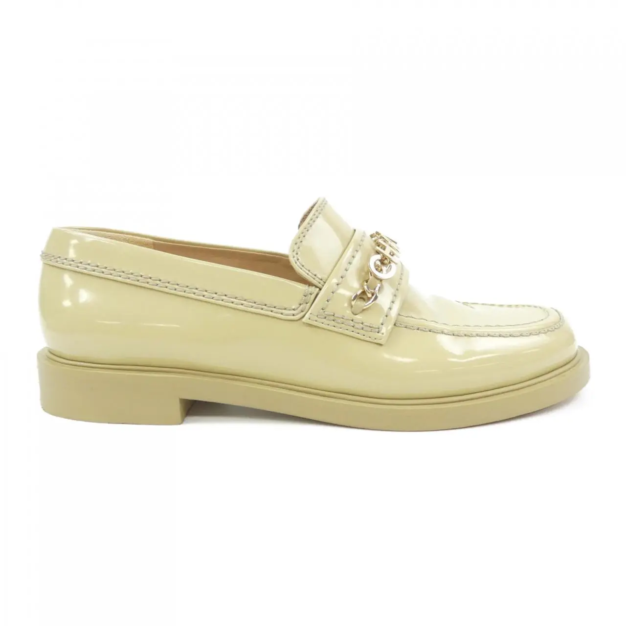 Pre-owned CHANEL Calfskin Small Leather Goods LOAFERS Shiny Loafers