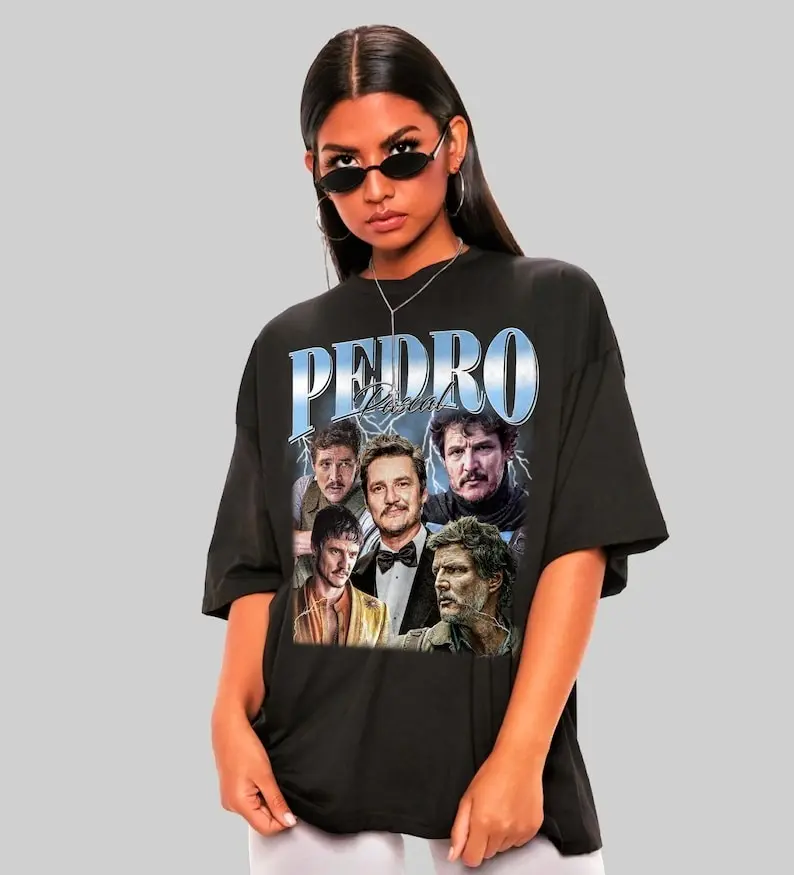 Pedro Pascal Collage Shirt, Unisex Fan Tee