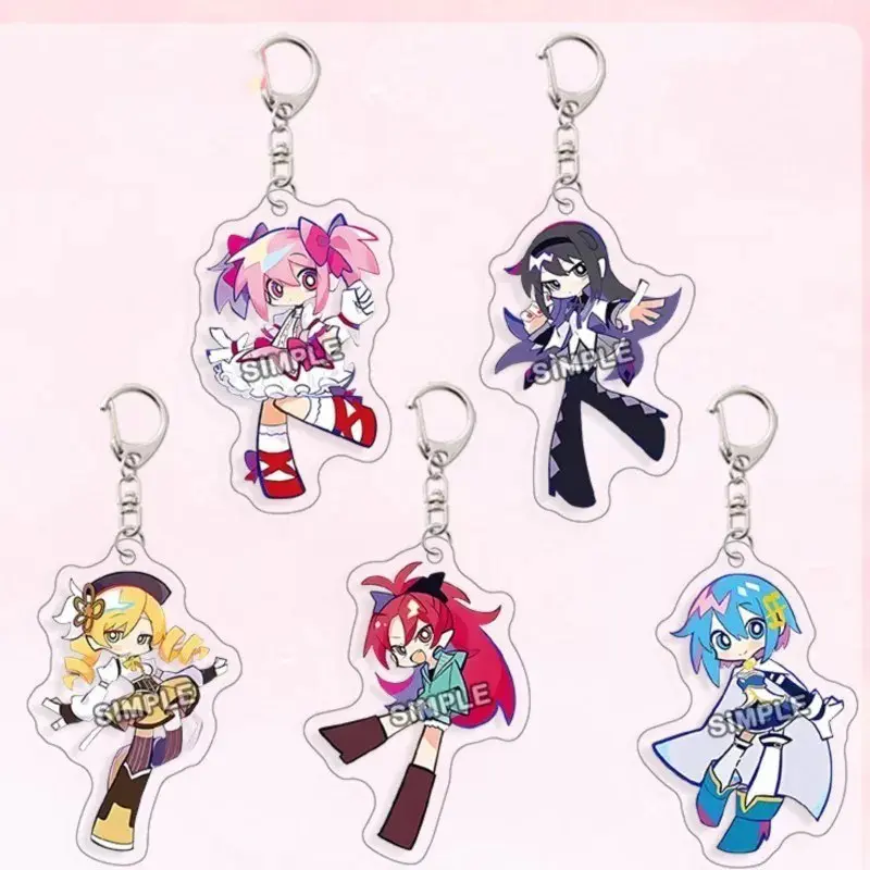 Puella Magi Madoka Magica Kaname Acrylic un Keychain Creative Key Chain Collection Fans Gifts