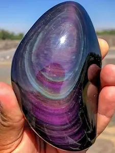 1pc Rare Rainbow Obsidian Crystal Freeform, Unique Crystals, Hand Selected Crystals, Perfect Crystal Gifts for Loved Ones, home collection art decor, Gift for Valentine's Day and Holidays, Natural Stone Texture, Ideal for Crafts & Jewelry Making