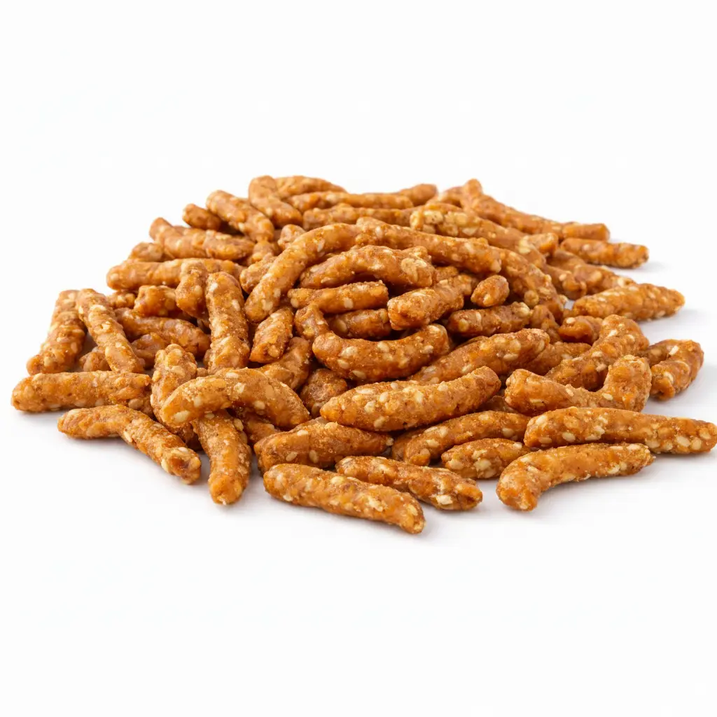 Crunchy Honey Sesame Sticks Sweet Roasted Snack Golden Crisp Bite Treat Mix