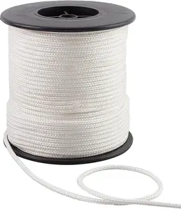 3mm 54yard White Parachute Cord Nylon Rope Cord Blinds String Braided Lift Shade Cord for Windows Repair Gardening  Cord for Camping Hiking Outdoor Activities