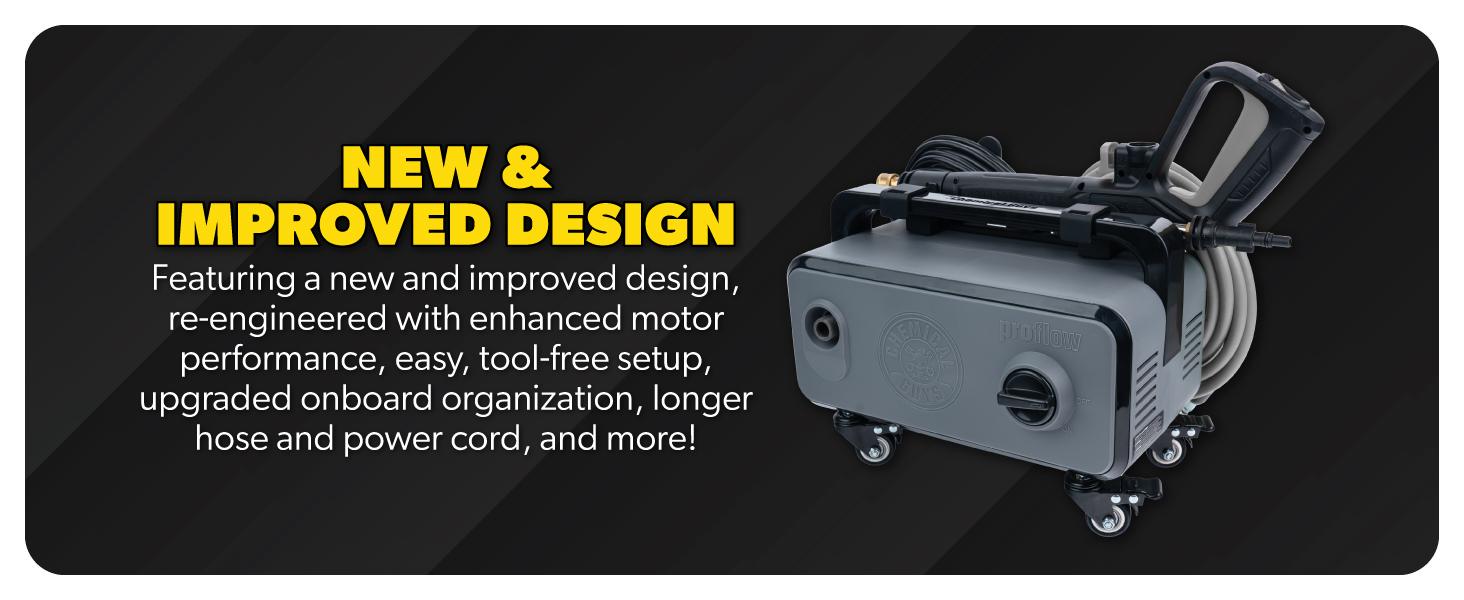 Chemical Guys ProFlow PM2000 Pro Electric High Pressure Washer - 2030 PSI, 1.77 GPM, Compact Lightweight Portable Design, Spray Gun, 4 Nozzles, Hose & Wand Pressure Washer Accessories for Auto Detailing, Home Cleaning, Portable Pressure Washer Chemical Guys ProFlow PM2000 Pro Electric High Pressure Washer - 2030 PSI, 1.77 GPM, Compact Lightweight Portable Design, Spray Gun, 4 Nozzles, Hose & Wand Pressure Washer Accessories for Auto Detailing, Home Cleaning, Portable Pressure Washer