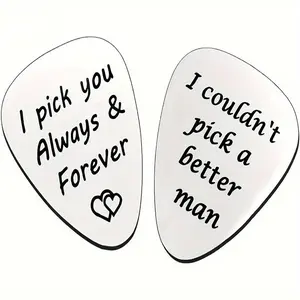 Guitar Pick, Stainless Steel Guitar Pick, Engraved Guitar Pick, Music Accessories for Birthdays, Anniversaries