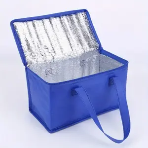 1pc Insulated Cooler Bag for Drinks and Lunch - Lightweight Insulated Pack, Portable and Durable Aluminum Foil Material - Keep Your Food and Drinks Fresh and Cold All Day, Lunch Bag | Stylish Insulated Bag | | Durable Handle Bag, Lunch Bag, Thermal Bag