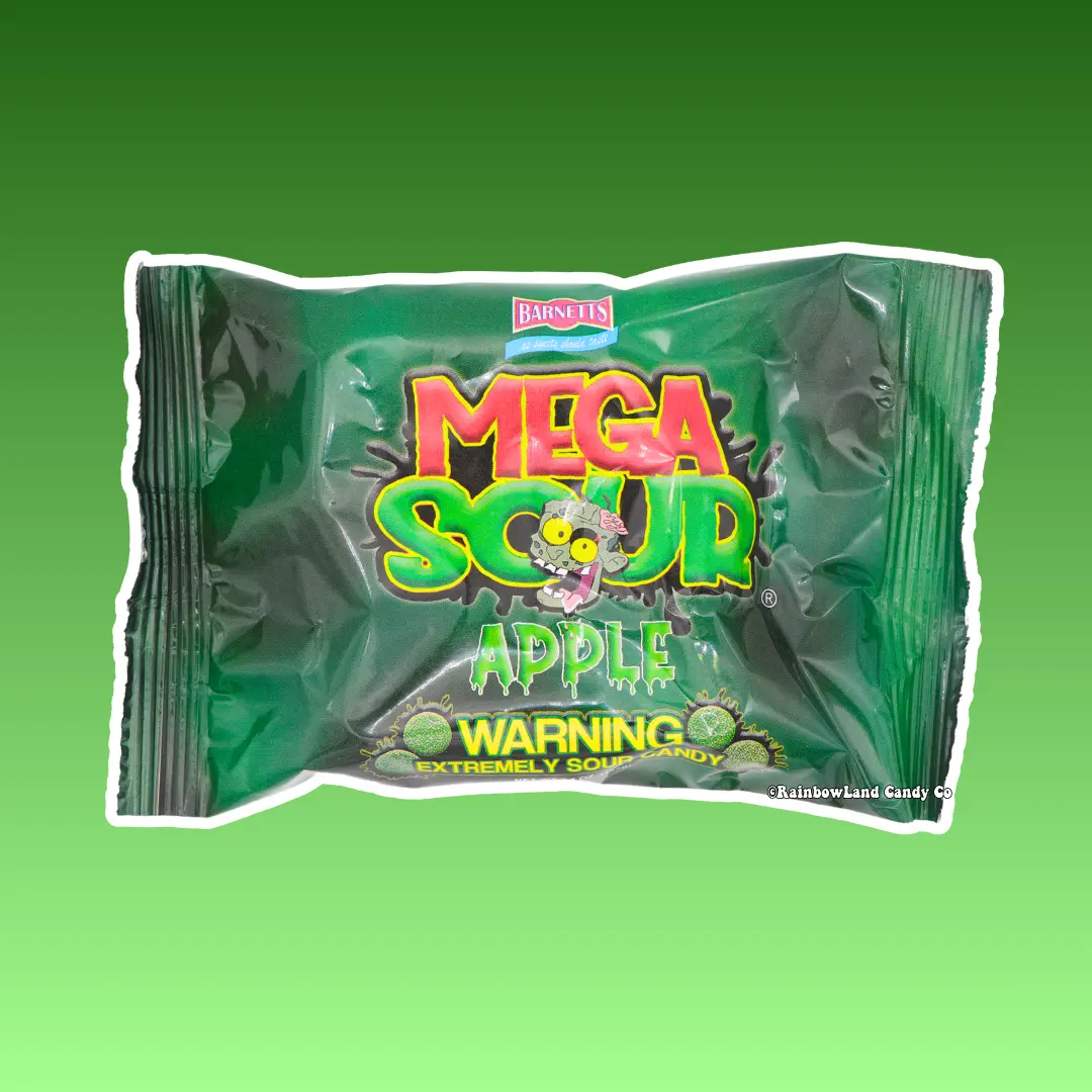 Mega Sour Apple - Extremely Sour Candy - Sour Hard Candy - UK Sweets - Sour Candy Challenge - Sour Balls Sour Flavors