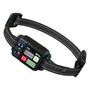 Portable GPS Wireless Pet Fence Collar, Waterproof Shock Training for Outdoor Use, Safe Anti-Lost for Dogs