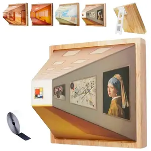 3D Visual Night Light, Classic Artwork Design Wall Light, USB Rechargeable Novelty Lighting for Bedroom, Living Room, Office