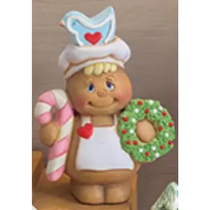 Clay Magic Christmas Bird Gingerbread Unpainted