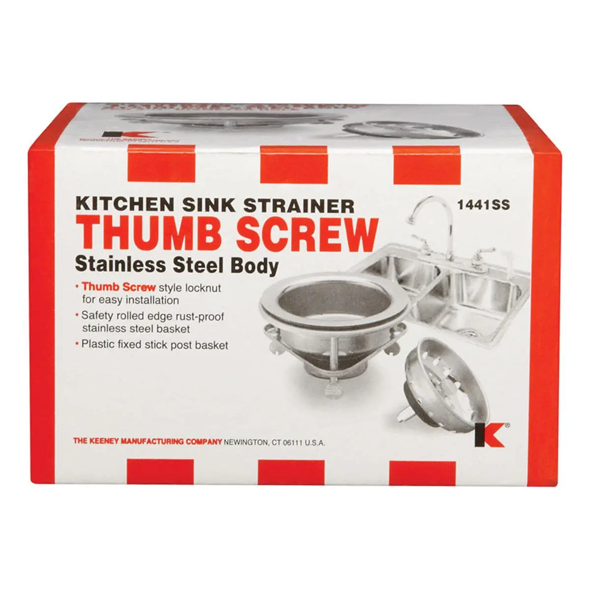 ACE Trading Stainless Steel Chrome Finish Basket Strainer Sieve - 3.5 in., Plumb Ningbo 1441SS, Single Unit Kitchen Utensil Gadget