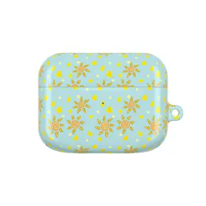 Yellow Sunflower Pattern AirPod Case | Sunny Floral Protective Case
