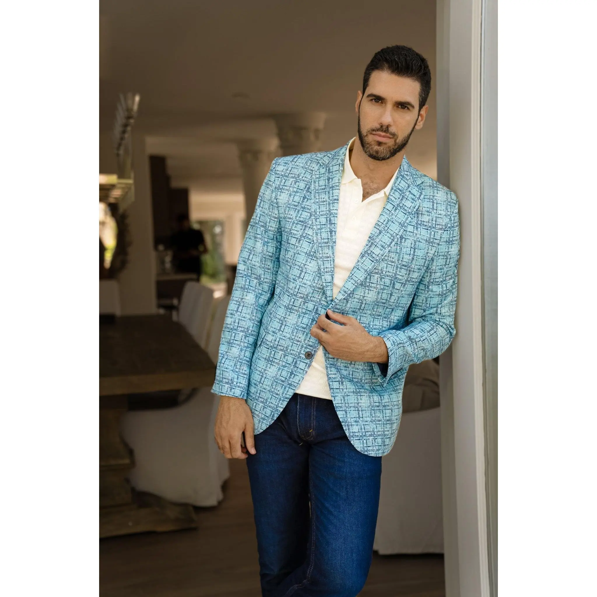 Mojito Reserve Men's Multi Abstract Print Sport Jacket