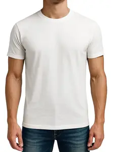 Limited Edition Men’s Plain T-Shirt – White | Slim Fit | Crew Neck | Soft Poly-Cotton