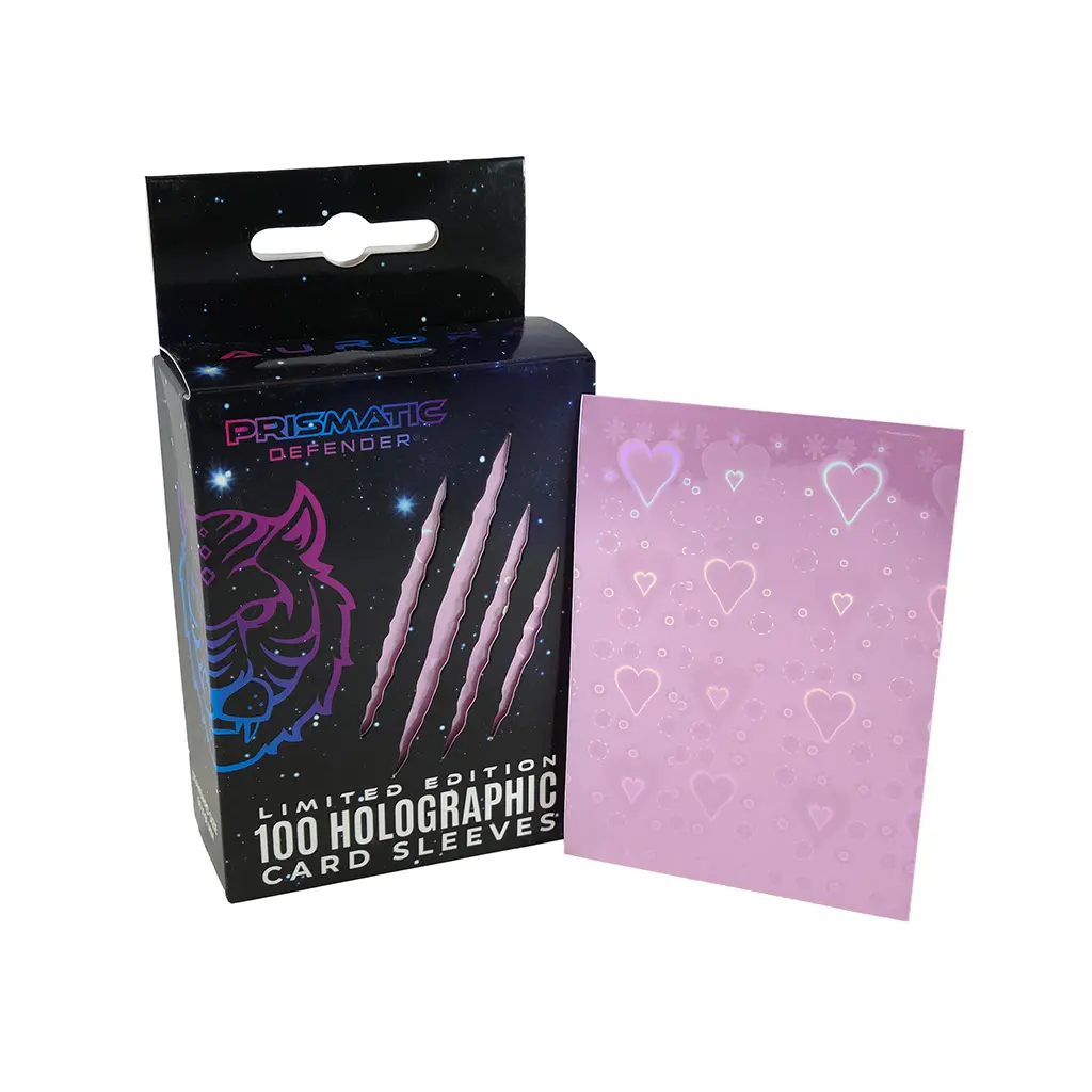 Prismatic Defender PULSAR (Hearts) Holographic Card Sleeves - 100