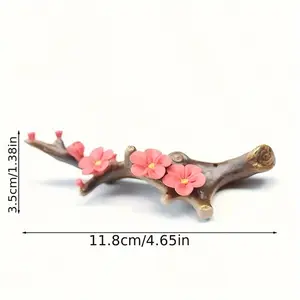 Ceramic Plum Blossom Incense Holder FL353050 Handcrafted Decorative Tea Room Office Desk Accessory Pen Stick Stand for Home Scented Aroma Perfume herbal diffuser diffuser scentment diffuser
