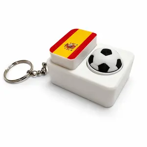 Spain Themed Soccer Clicker Toy Keychain, Portable Stress Relief Fidget for football Fans