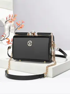 New Evening Clutch Bag for Women, Glossy Leather Crossbody Shoulder Bag, Elegant Premium Shoulder Bag, Stylish Travel Shopping Handbag, Large Capacity Casual Luxury