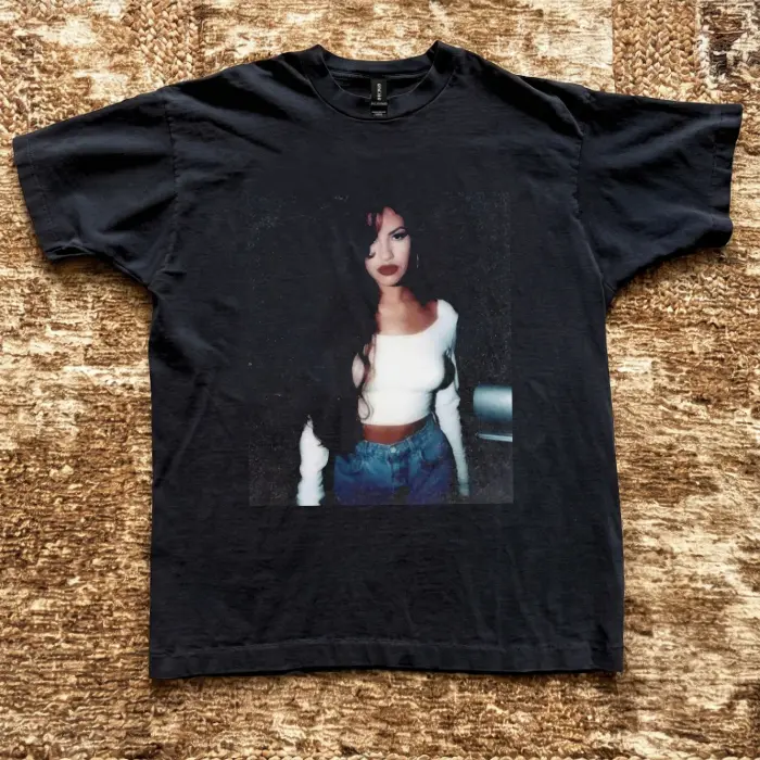 [ On Sale 55% ] Vintage 90s Tejano Icon Graphic Tee, Retro Legend Singer Aesthetic Shirt, Iconic Music Star Apparel, Unisex Regular Fit Cotton Top, Classic Streetwear Graphic Tee