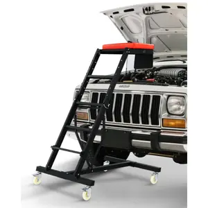 VEVOR Automotive Top Creeper, with Adjustable Height 49.6 to 75.6, 400 LBS Capacity High Creeper, 4 Swivel Caster Wheels, Heavy Duty Creeper for Auto Repair and Maintenance