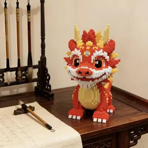 8359 Piece Chinese Dragon 3D Animal Shape Puzzle Set, Perfect Holiday Gift and Seasonal Decor for Halloween Thanksgiving Christmas Easter School Presentation