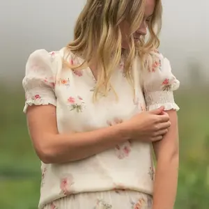 Meadow Mist Floral Blouse