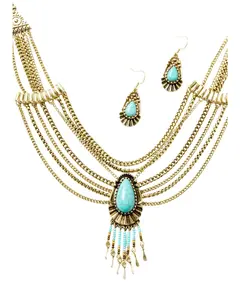 Shyanne Women's Desert Boheme Chain Jewelry Set 2 Piece - Sasu23st5