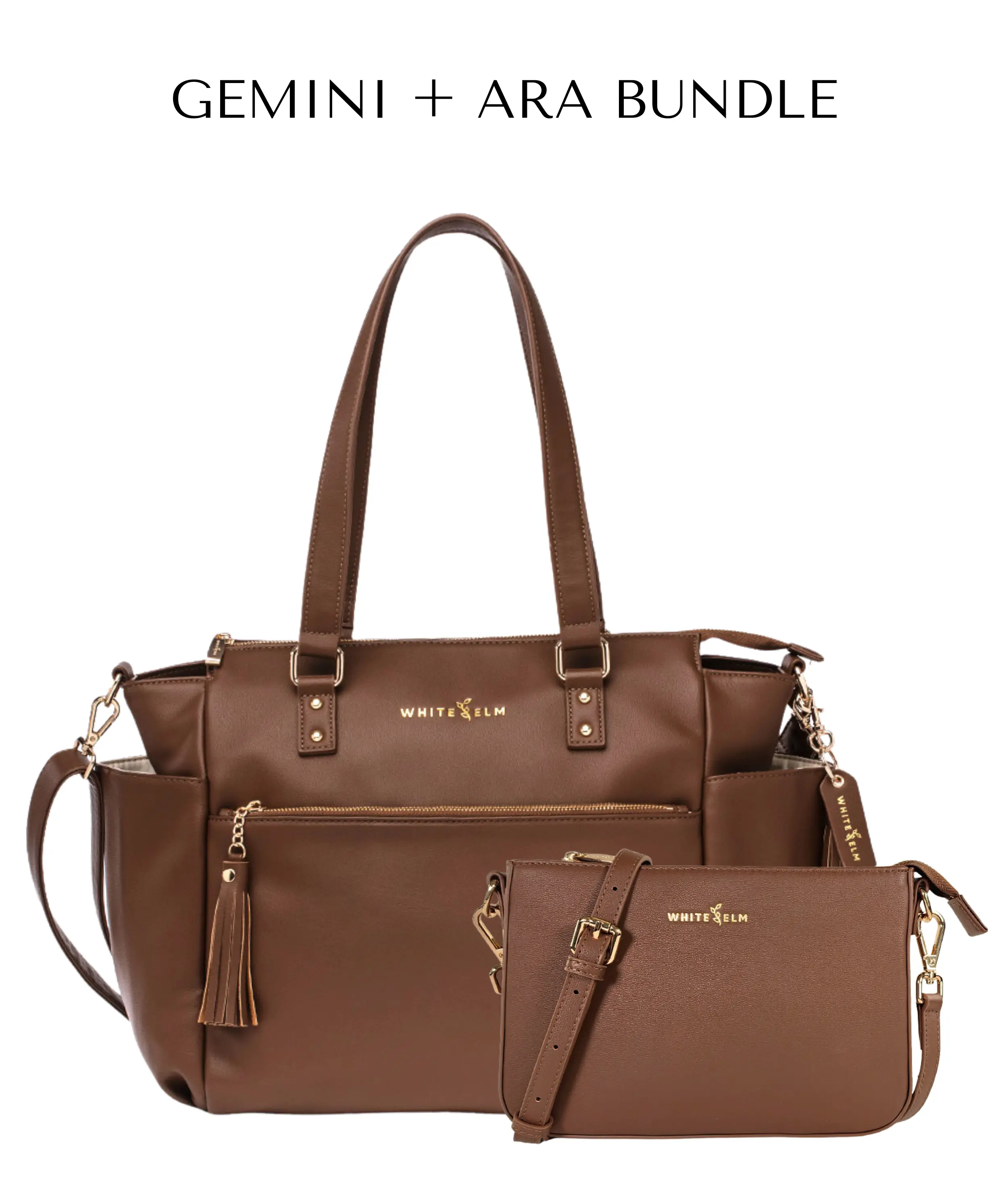 GEMINI + MATCHING ARA CROSSBODY CLUTCH