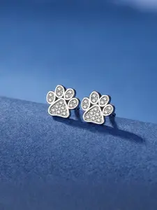 Elegant Women's Cat Claw Earrings, 925 Silver Plated Cubic Zirconia, Hypoallergenic, Simple Fashion, Daily Wear, Birthday Gift, Valentine's Day, Stud Earrings, Stud Earring Jewelry