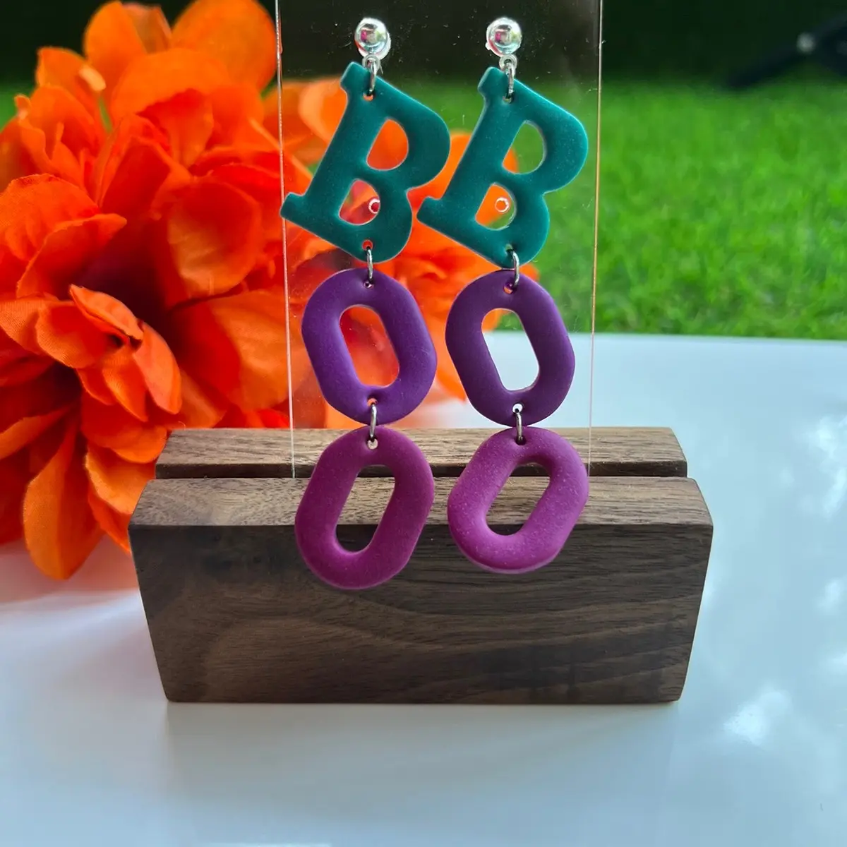 Halloween BOO Polymer Clay Earrings