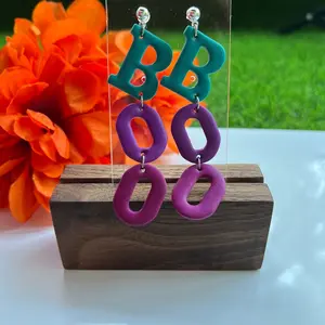 Halloween BOO Polymer Clay Earrings