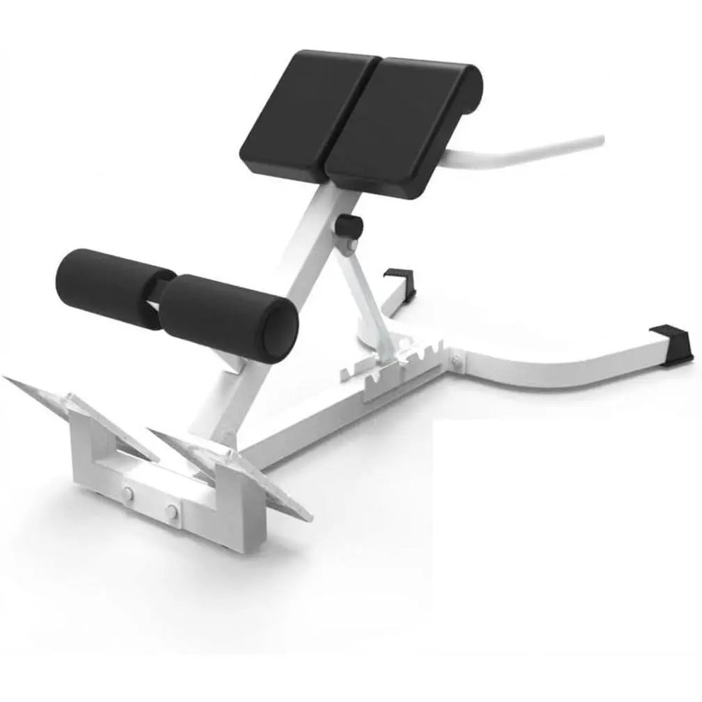 GARVEE Dual Adjustable Roman Chair, 330 Lbs Capacity Back Extension Bench with Foldable Anti-Slip Base for Core & Lower Back Workout for Home Gym
