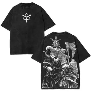 Warhammer 40K Death Guard T-shirt made with heavyweight vintage Grunge aesthetic, perfect for Nurgle fans seeking decay, comfort in one Clothes Top 90s graphic tees game