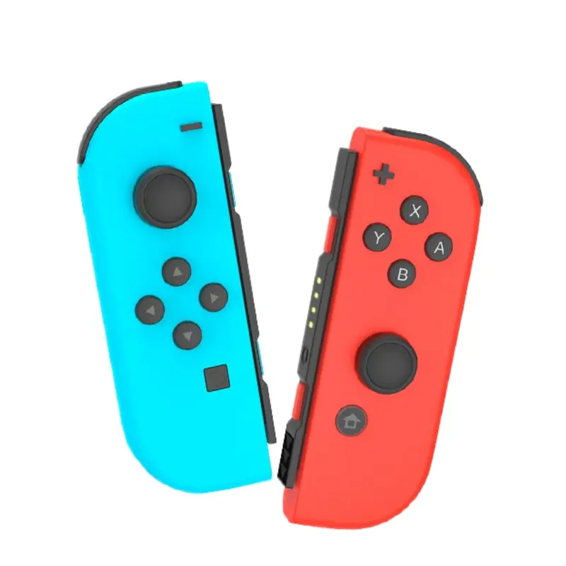 CORESI Durable Wireless Game Controller Pair Pack with Rubber Joysticks, Buttons, Wake-Up Button, 6-Axis Gyros for Nintendo Switch, Switch OLED/Lite Console Accessories, Dual Vibration, Motion Controls, Screenshot, L/R (Red & Blue)