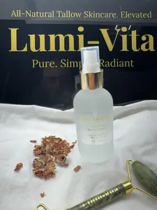 Lümi-Vita Rose Hydrosol 4oz - Certified Organic Aromatic Water for Hydration & Skin Revival - Qi-Positive & Skin-Calming - Moisturizer