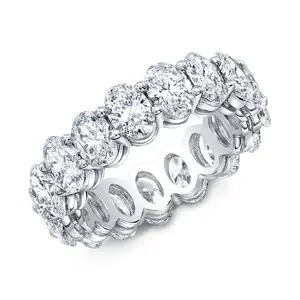 3 Carats Oval Eternity Band