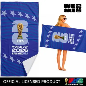 FIFA Microfiber Beach Towel, 71 x 35 in and 59 x 30 in Available, 400 GSM Premium Soft Absorbent Quick Dry Sand Free Towel for Beach Pool Travel Camping, FIFA Official Licensed Product summerwins,summerwins