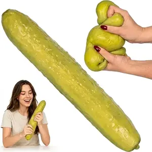 "Emotional Support Pickle"  Giant Realistic Cucumber Squishy | The Ultimate Stress Relief Fidget Toy for Work & School