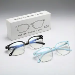 1/2 Pack Blue Light Blocking Reading Glasses for Women Men Fashion Computer Gaming TV Eyeglasses Office Work Party Daily Glasses, Birthday Gifts