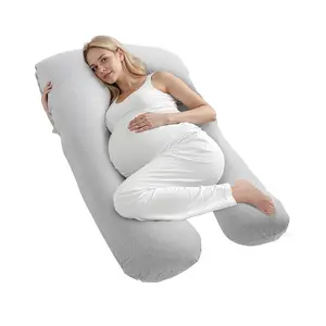 VEVOR Pregnancy Pillow, U-Shaped Full Body Maternity Pillow for Pregnant Women, Soft and Breathable Pregnant Support Pillows with Removable & Washable Cover, Perfect for Back, Belly, Hip, Legs Relief