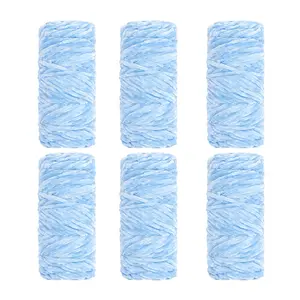 6pcs/pack Soft Chenille Yarn for DIY Knitting and Crochet, Multiple Colors Available, Ideal for Hats, Scarves, Sweaters, Home Decor
